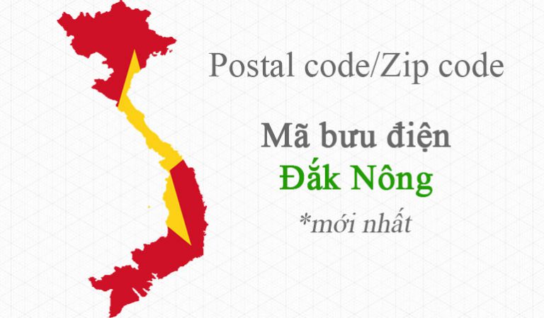 Mã bưu chính Postal code/Zip code của Đắk Nông
